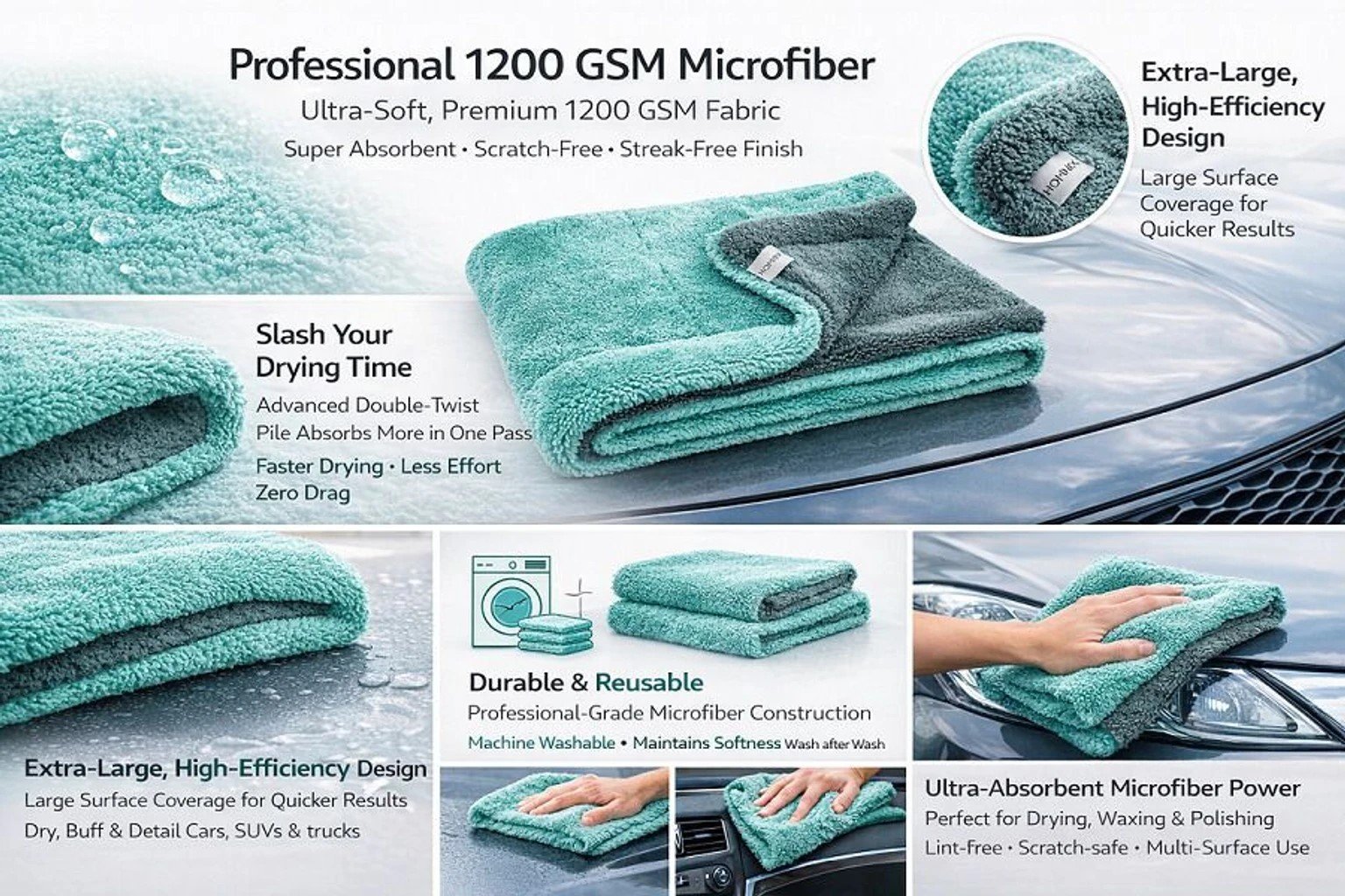 1200 gsm microfiber cloth - Image 4